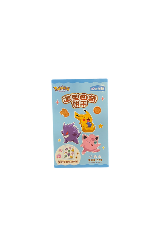 Pokemon Milk Flavoured Cookies with Stickers (China)