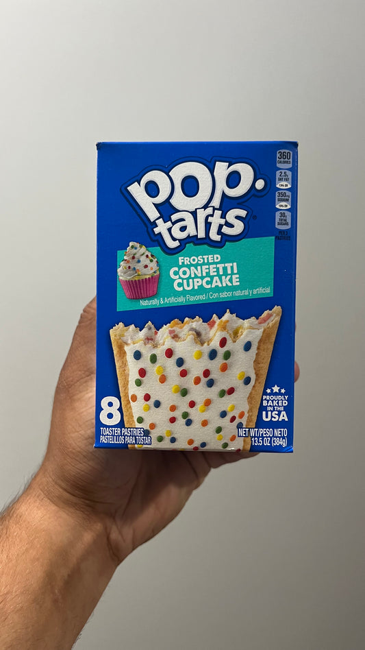 Pop Tart Frosted Confetti Cupcake